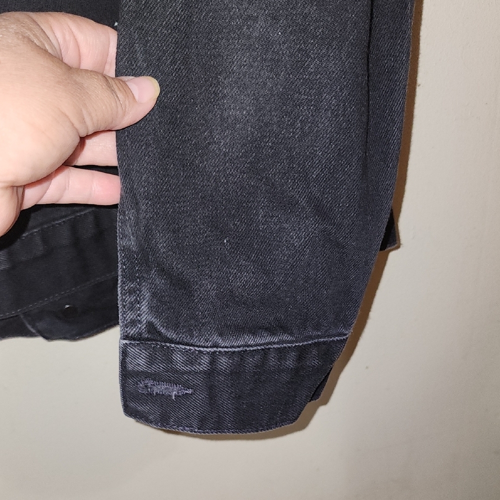 Levi's Black Denim Jacket Used Great Conditions - Picture 13 of 16